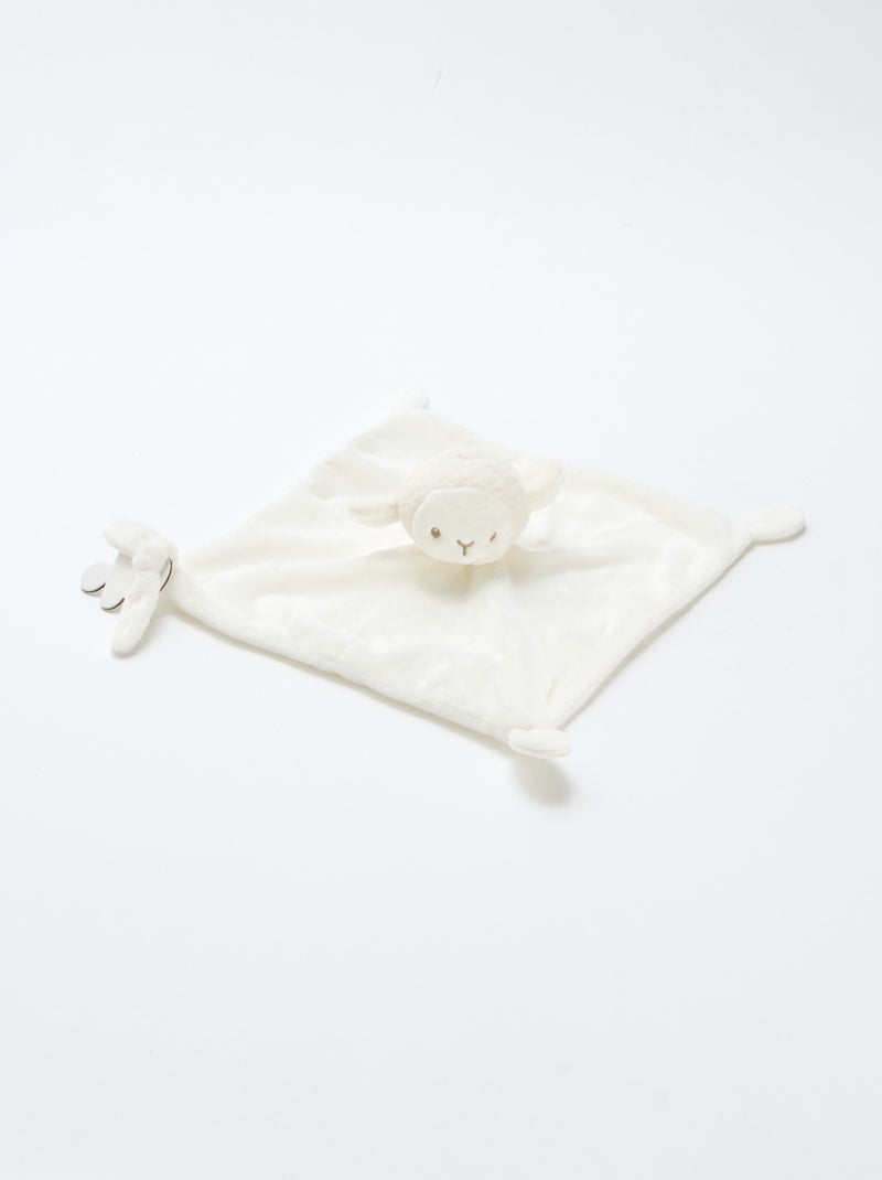 Doudou mouchoir mouton Beige - Kiabi