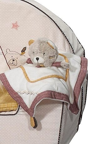 Doudou mouchoir Ours en velours -