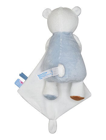 DOUDOU MOUCHOIR OURS VELOURS DOUX