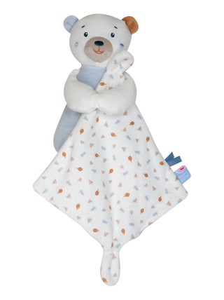 DOUDOU MOUCHOIR OURS VELOURS DOUX