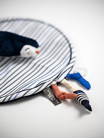 Doudou mouchoir pingouin velours -