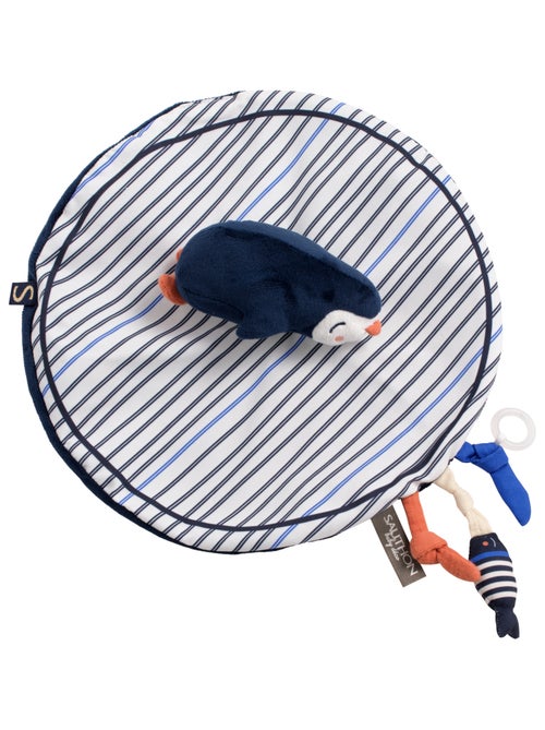 Doudou mouchoir pingouin velours - SAUTHON - Kiabi