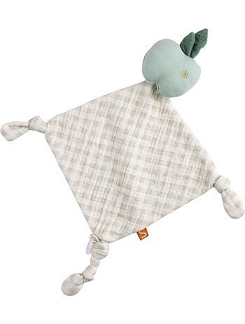 Doudou mouchoir pomme en coton - SAUTHON
