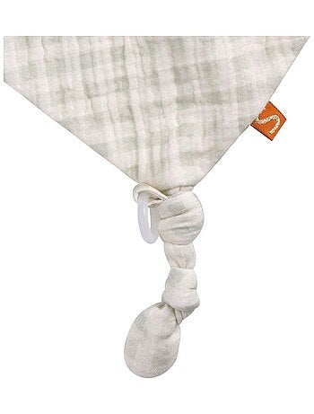 Doudou mouchoir pomme en coton - SAUTHON