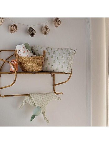 Doudou mouchoir pomme en coton - SAUTHON