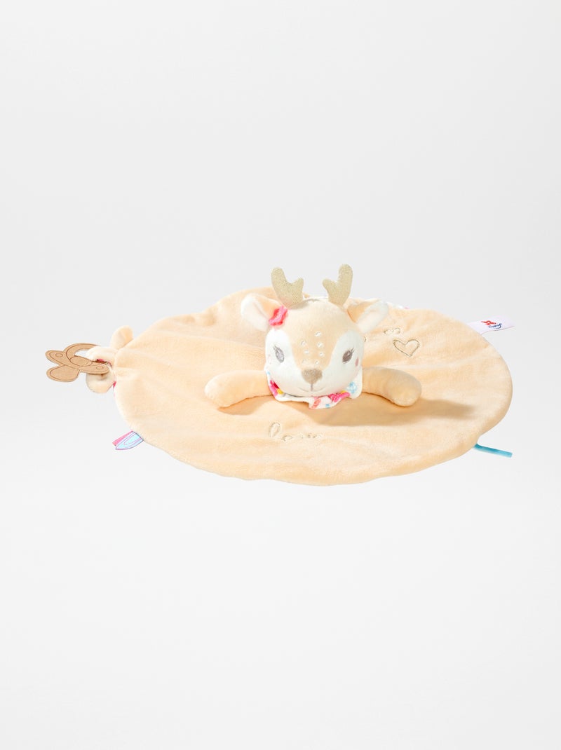 Doudou mouchoir Renne Beige - Kiabi