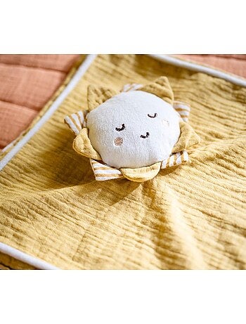 Doudou mouchoir soleil en coton -