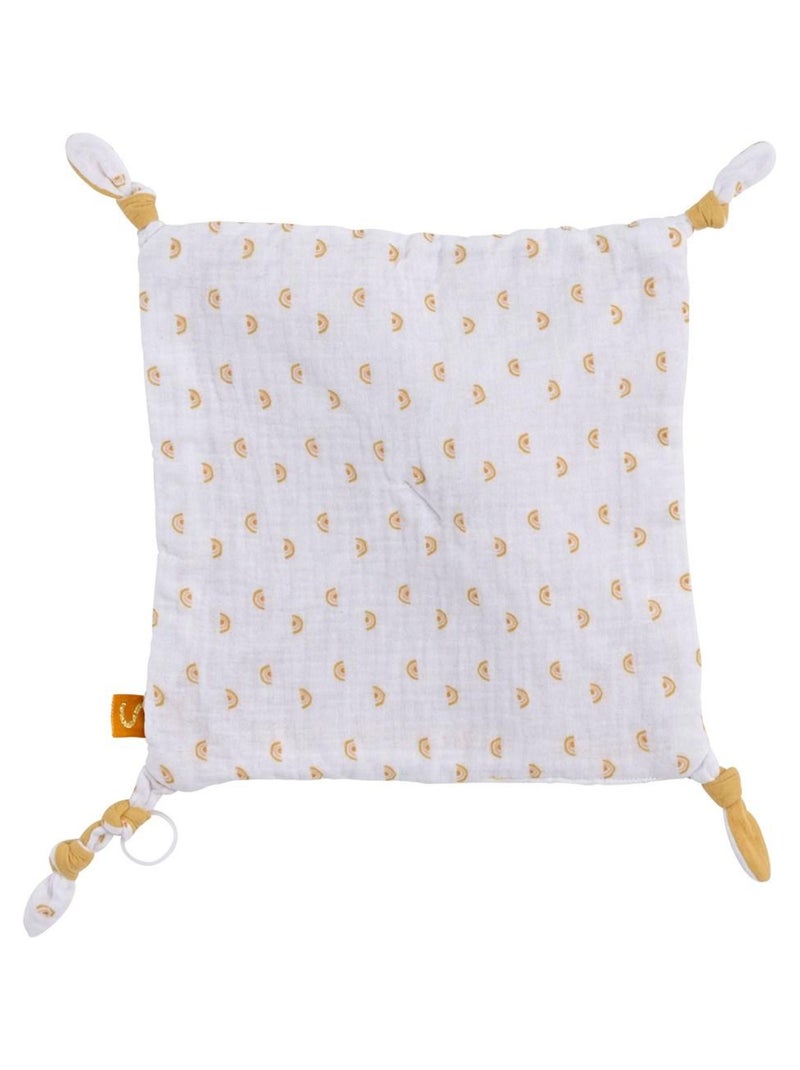 Doudou mouchoir soleil en coton - Blanc - Kiabi