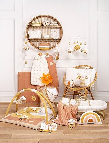 Doudou mouchoir soleil en coton - SAUTHON