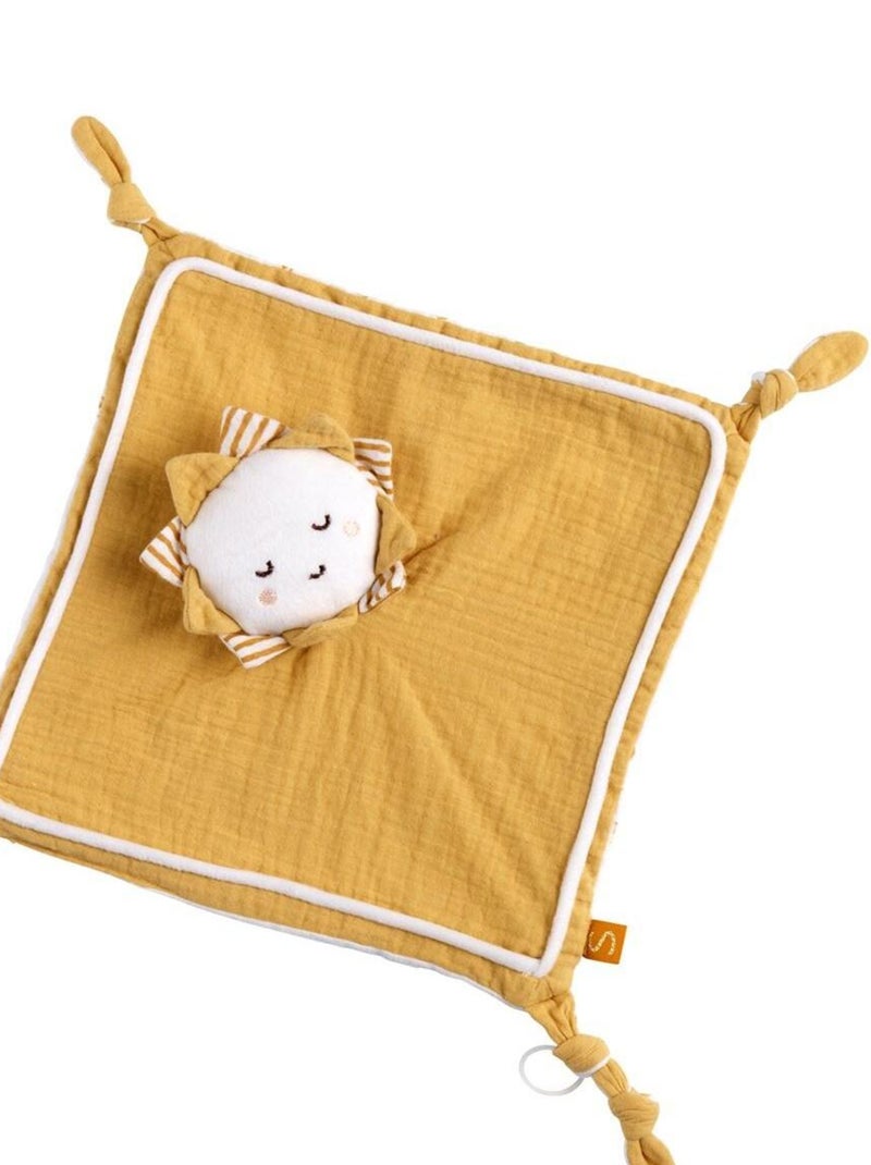 Doudou mouchoir soleil en coton Blanc - Kiabi