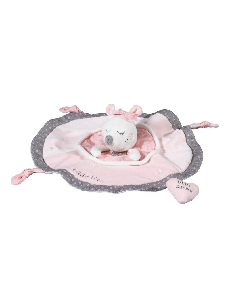 Doudou Mouchoir Souris danseuse étoile en velours - Rose - Kiabi