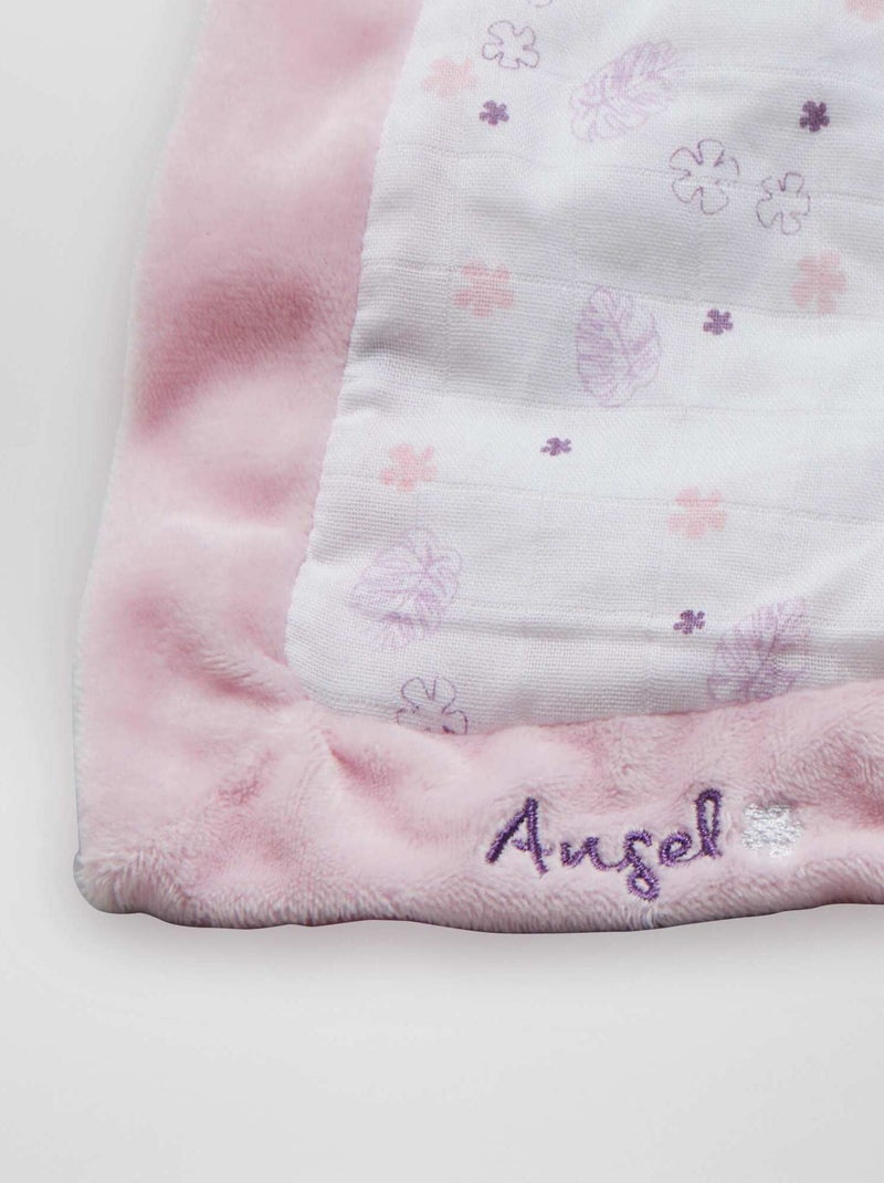 Doudou mouchoir 'Stitch Angel' Rose - Kiabi