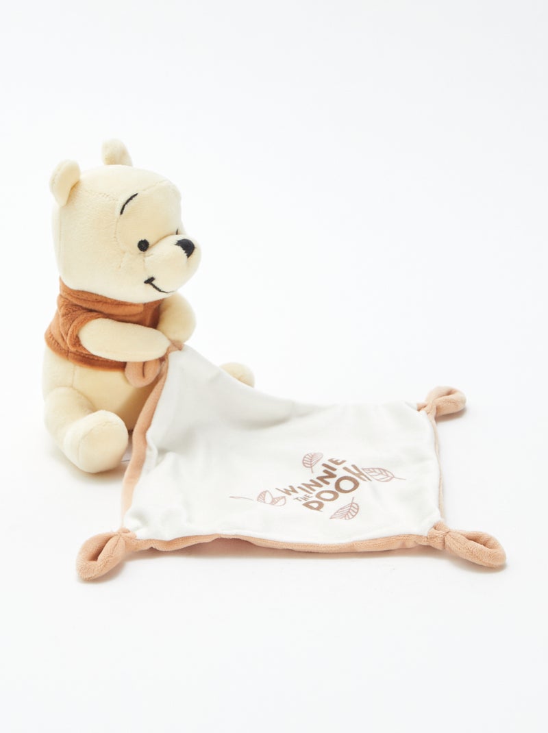 Doudou mouchoir 'Winnie' Beige - Kiabi