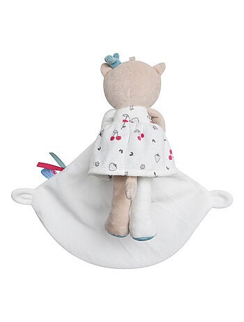 DOUDOU MOUCHOIR XL CHAT VELOURS DOUX
