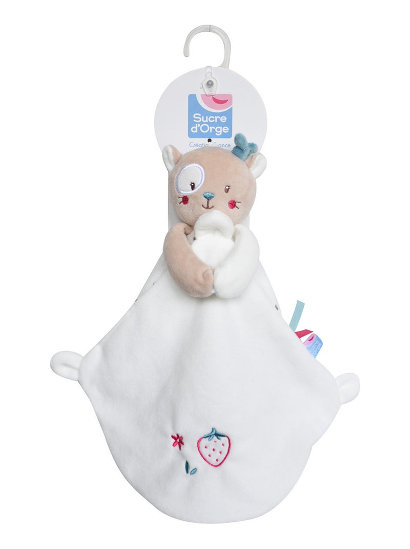 DOUDOU MOUCHOIR XL CHAT VELOURS DOUX Beige - Kiabi