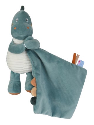 DOUDOU MOUCHOIR XL DINOSAURE VELOURS DOUX
