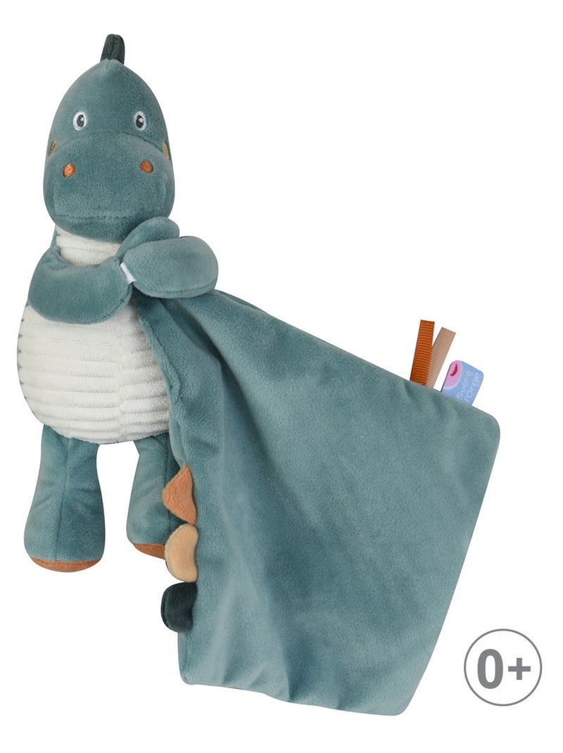 DOUDOU MOUCHOIR XL DINOSAURE VELOURS DOUX Vert - Kiabi