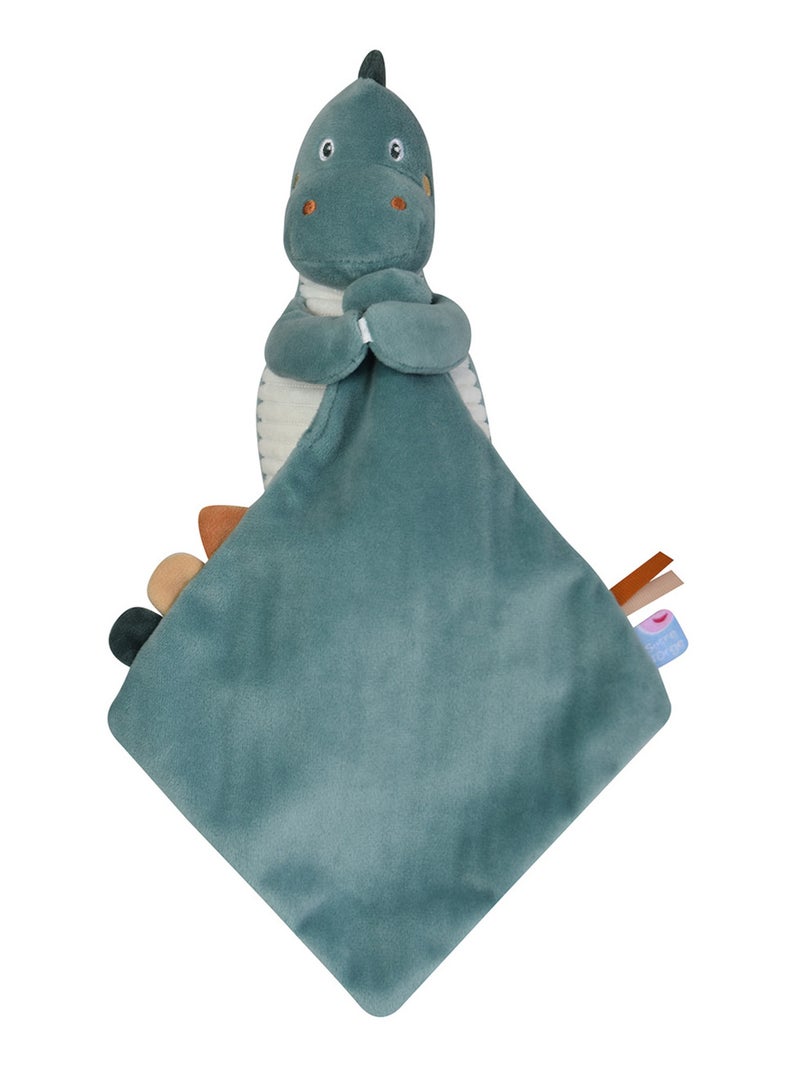 DOUDOU MOUCHOIR XL DINOSAURE VELOURS DOUX Vert - Kiabi