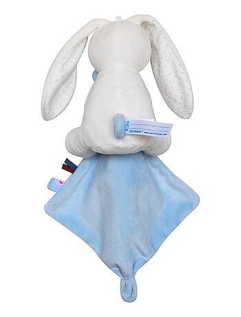 DOUDOU MOUCHOIR XL LAPIN VELOURS DOUX