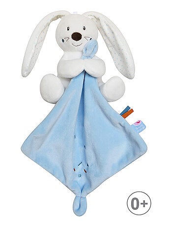 DOUDOU MOUCHOIR XL LAPIN VELOURS DOUX