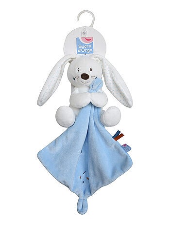DOUDOU MOUCHOIR XL LAPIN VELOURS DOUX