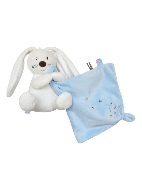 DOUDOU MOUCHOIR XL LAPIN VELOURS DOUX - Kiabi