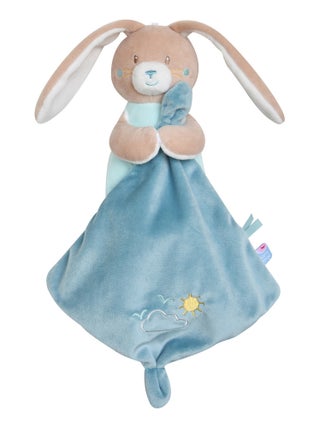 DOUDOU MOUCHOIR XL LAPIN VELOURS DOUX