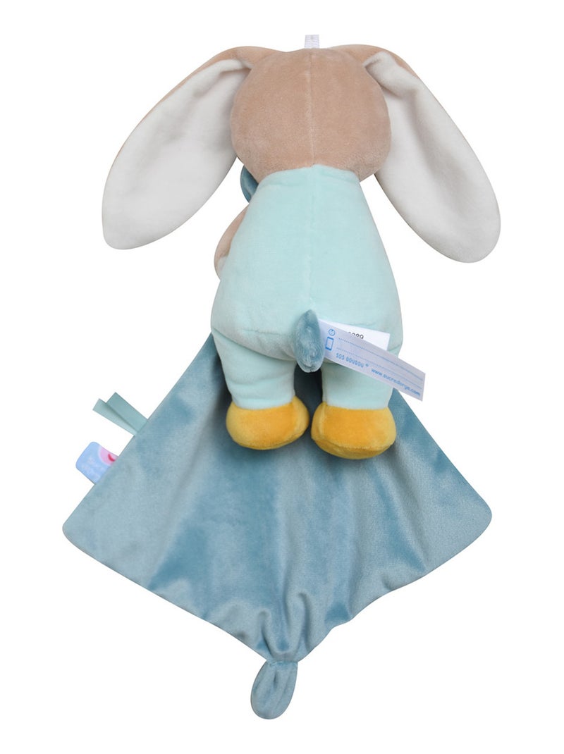 DOUDOU MOUCHOIR XL LAPIN VELOURS DOUX Vert - Kiabi