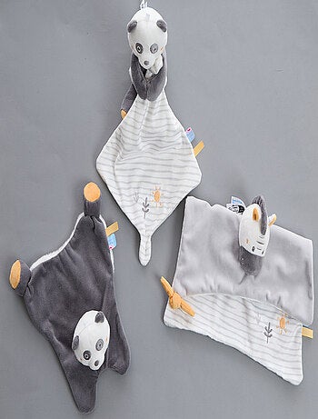 DOUDOU MOUCHOIR XL PANDA PEIO VELOURS DOUX