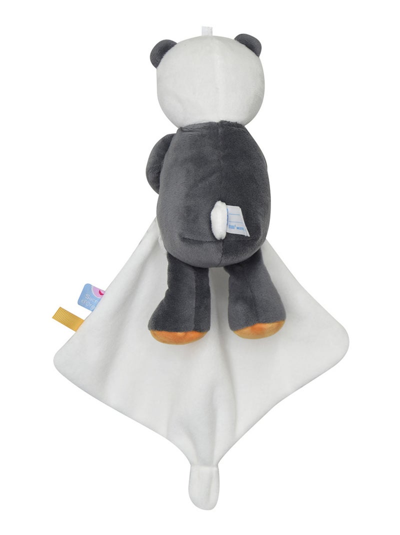 DOUDOU MOUCHOIR XL PANDA PEIO VELOURS DOUX Gris - Kiabi