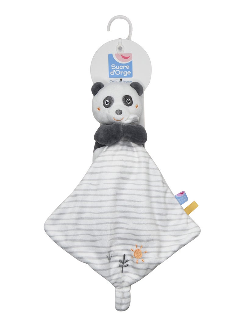DOUDOU MOUCHOIR XL PANDA PEIO VELOURS DOUX Gris - Kiabi