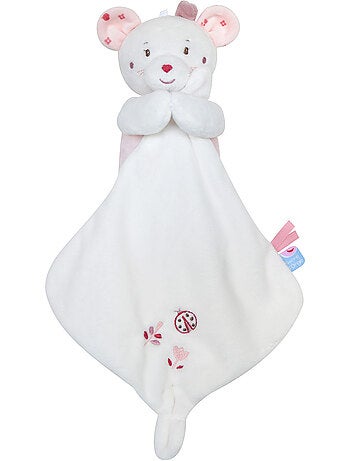 DOUDOU MOUCHOIR XL SOURIS ROSIA VELOURS DOUX