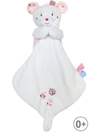 DOUDOU MOUCHOIR XL SOURIS ROSIA VELOURS DOUX