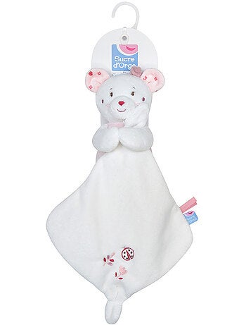 DOUDOU MOUCHOIR XL SOURIS ROSIA VELOURS DOUX