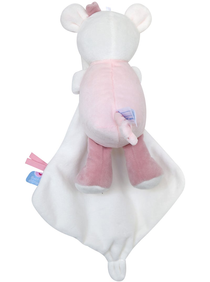 DOUDOU MOUCHOIR XL SOURIS ROSIA VELOURS DOUX Rose - Kiabi
