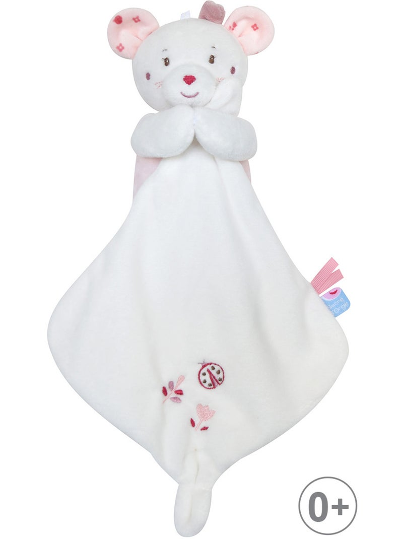 DOUDOU MOUCHOIR XL SOURIS ROSIA VELOURS DOUX Rose - Kiabi