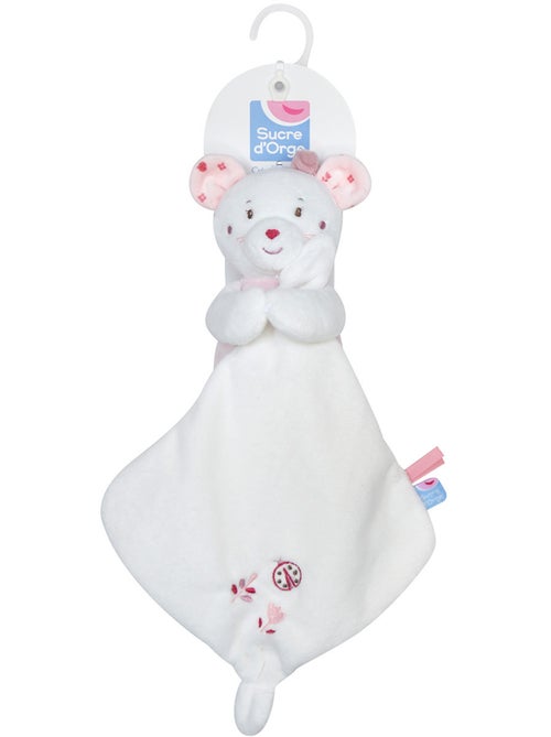 DOUDOU MOUCHOIR XL SOURIS ROSIA VELOURS DOUX - Kiabi