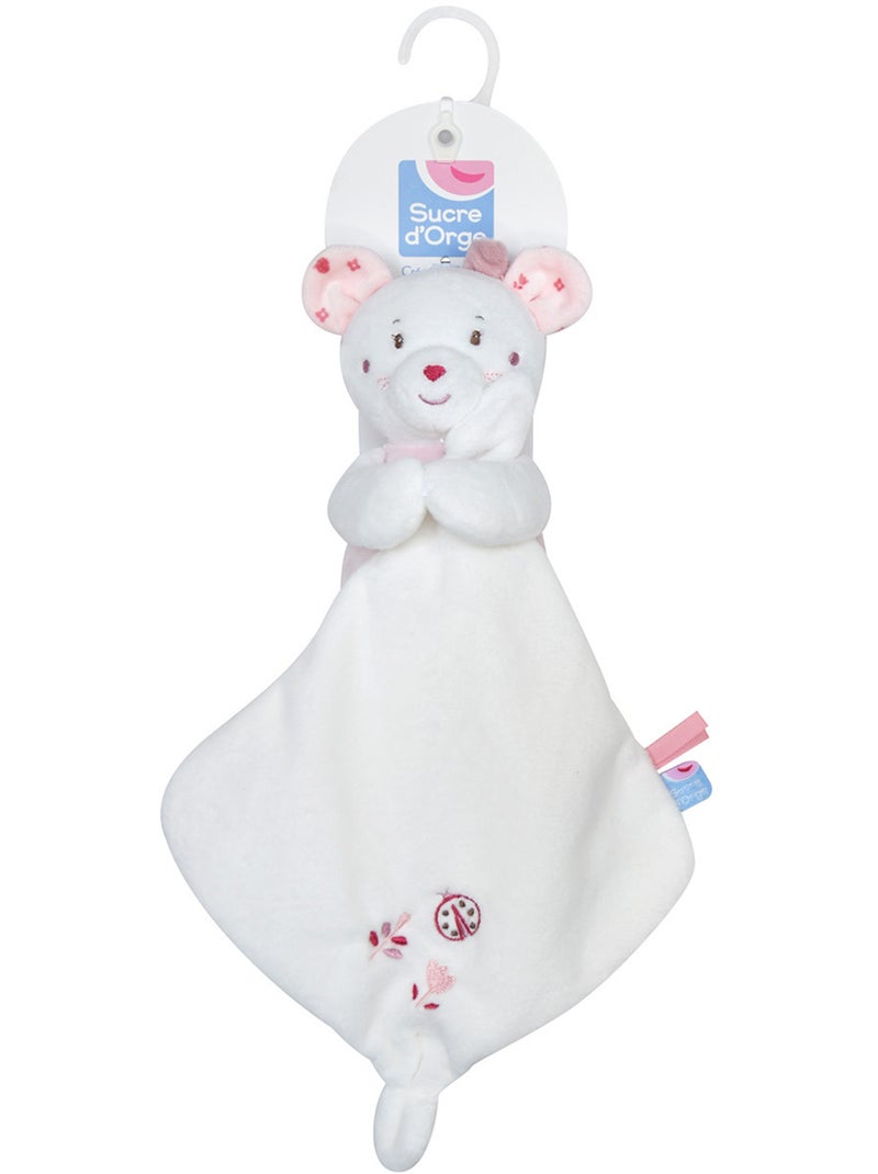 DOUDOU MOUCHOIR XL SOURIS ROSIA VELOURS DOUX Rose - Kiabi