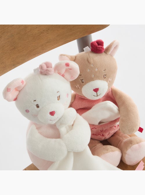 DOUDOU MOUCHOIR XL SOURIS ROSIA VELOURS DOUX - Kiabi