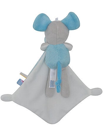 DOUDOU MOUCHOIR XL SOURIS VELOURS DOUX