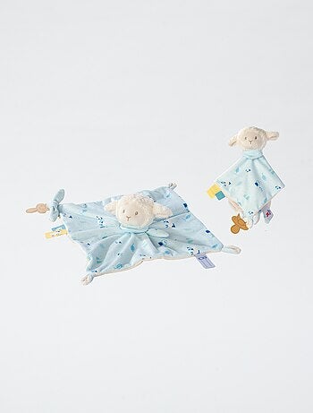 Doudou mouton avec attache tétine