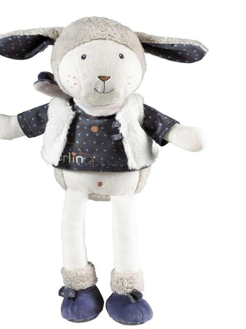 Doudou Mouton en velours blanc - SAUTHON - Kiabi