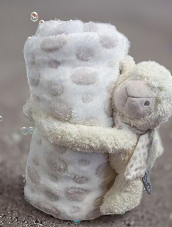 Doudou mouton et plaid