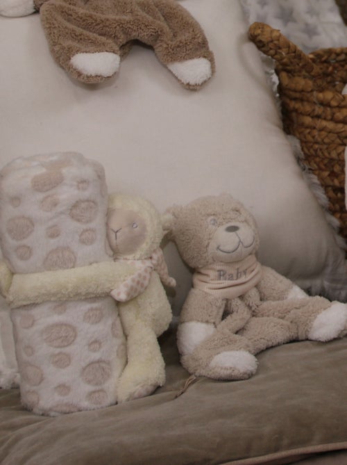Doudou mouton et plaid - Kiabi