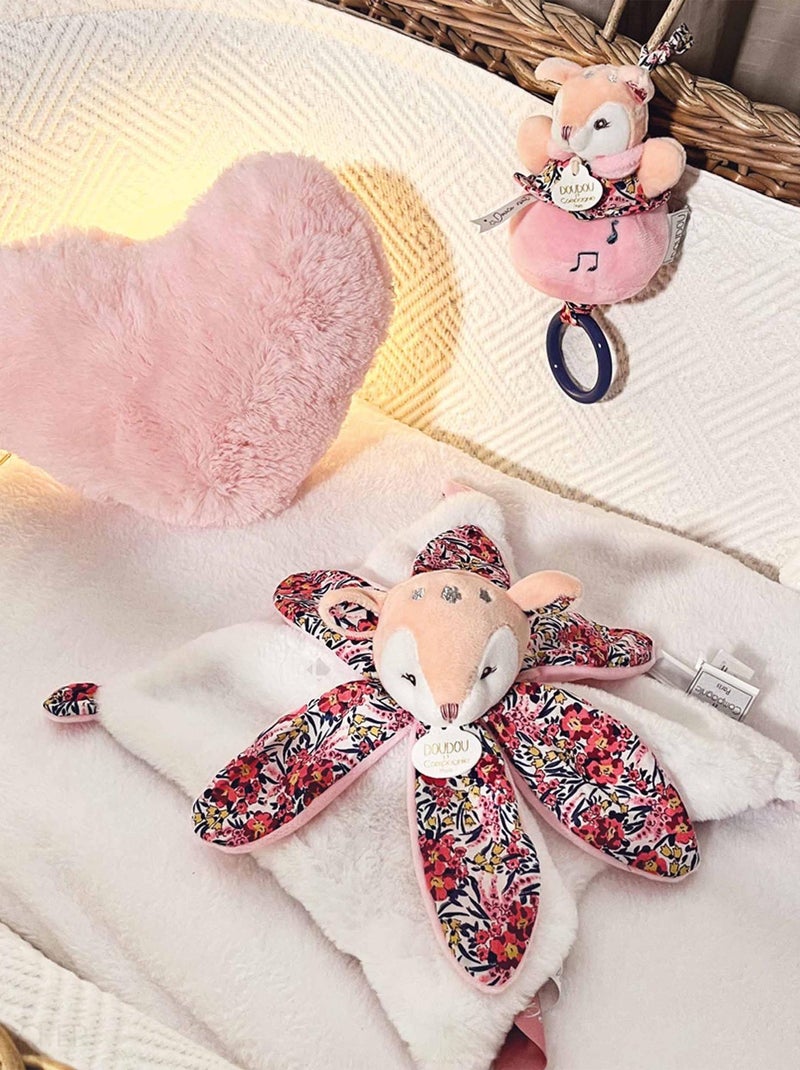Doudou musique polyester collection BOH'AIME Faon Multicolore - Kiabi