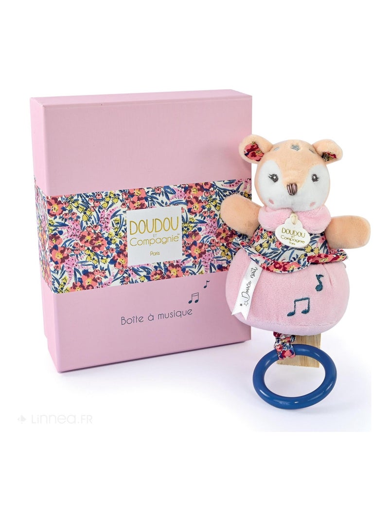 Doudou musique polyester collection BOH'AIME Faon Multicolore - Kiabi