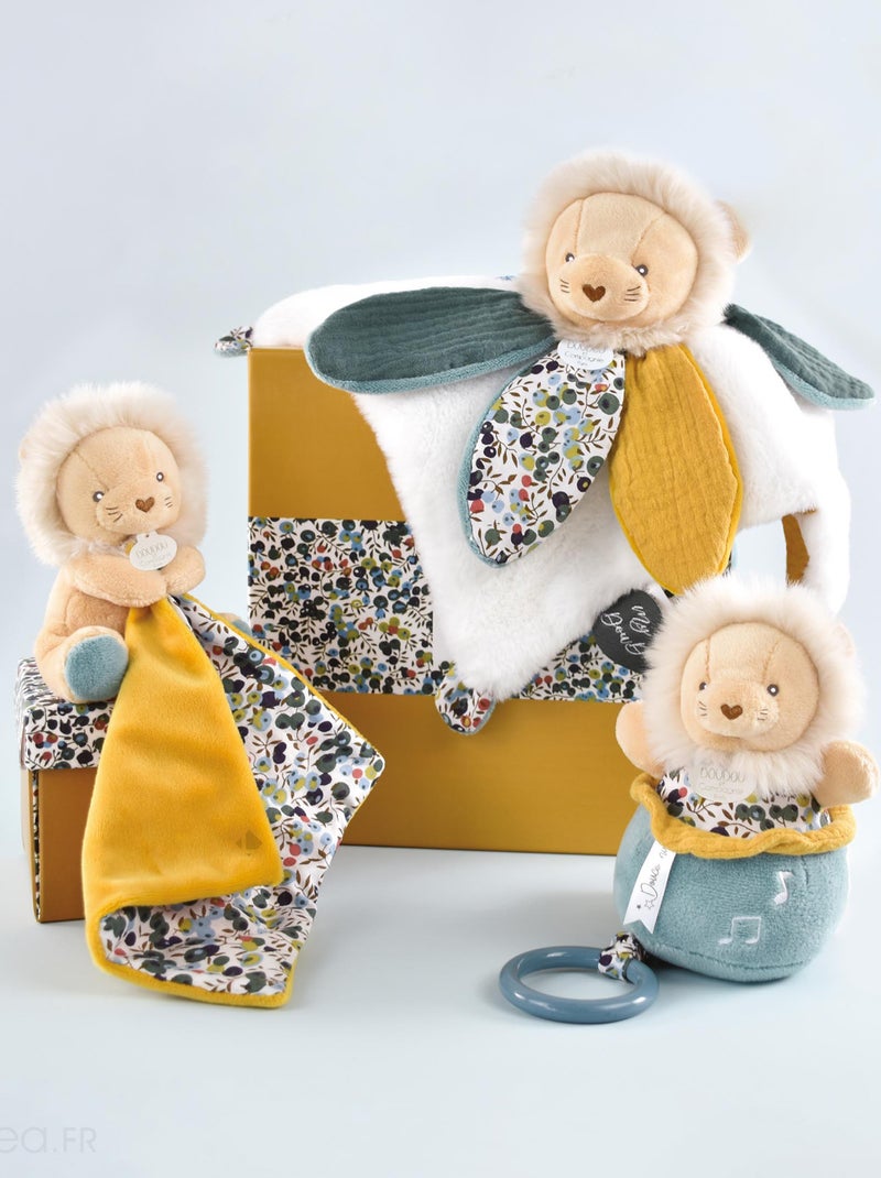 Doudou musique polyester collection BOH'AIME Lion Multicolore - Kiabi
