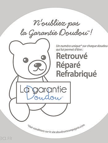Doudou musique polyester collection BOH'AIME Ours