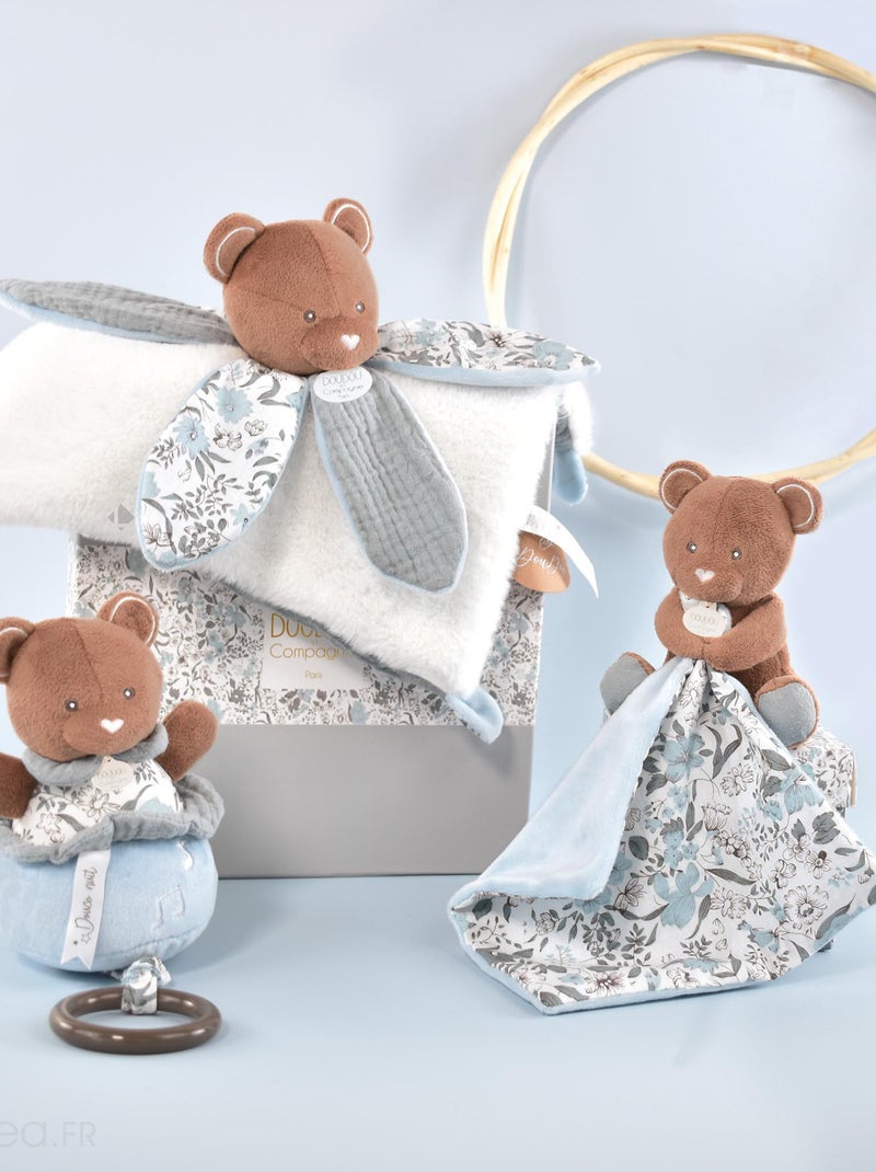 Doudou musique polyester collection BOH'AIME Ours Multicolore - Kiabi