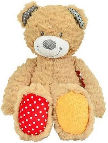 Doudou Nicotoy Ours Beige longues jambes vert rouge  beige  35cms  Youmy Pantin - Kiabi